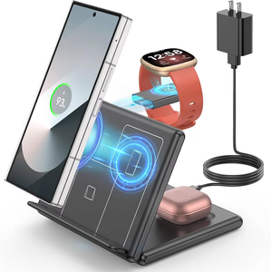 Estación de carga HK NT T25 profesional de 15W para teléfono con pantalla plegable cargador inalámbrico 3 en 1 para todas las series de teléfonos Samsung - Product Image 6