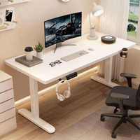 Bureau électrique ergonomique moderne et minimaliste en acier laminé à froid, réglable, écologique, pour la maison, le bureau, l'étude et les jeux