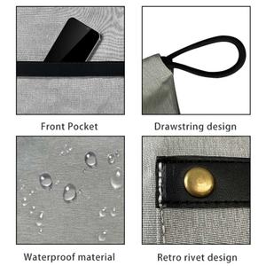 Bolsa de Lona Resistente MY4000 Amarillo Medio con Correa Larga para Hombro, Asa Corta, Logotipo Personalizado, Cierre de Cremallera, Bolsa de Compras Mediana - Product Image 2