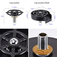Lave-tasses automatique moderne en acier inoxydable écologique avec robinet, rinçateur de verres, pour évier de cuisine, bar, pichet à café et lavage de tasses