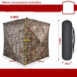 Tente de Camouflage Pop-Up Portable 2-3 personnes pour Camping en plein air pêche observation des oiseaux léger ouverture rapide pour la chasse - Product Image 5