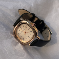 Montre carrée OEM, Montre pour examen de la fonction publique, Style féminin, Étudiante, Style preppy tendance, Niche haut de gamme, Luxe léger