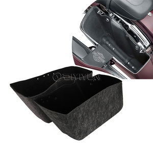 Sacs de selle de <span class=keywords><strong>moto</strong></span>, sacoches de selle, doublure intérieure en coton, insert de tapis, kit de doublure pour Harley Touring 96-13 - Product Image 2