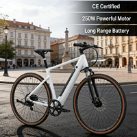 Vélo électrique VTT 250W homologué UE, certifié CE, suspension avant, pour adulte, norme italienne, vélo de route électrique