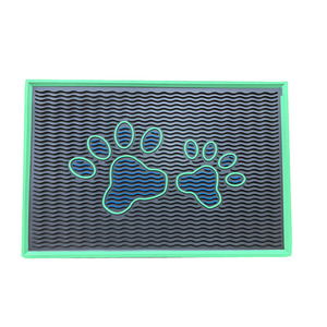 Çift katmanlı kedi çöp pedi sıçrama lateks kauçuk EVA kontrol kum kabı yıkayabilirsiniz ayak ovmak Eva düşmek çöp ped kedi temizlik malzemeleri - Product Image 1