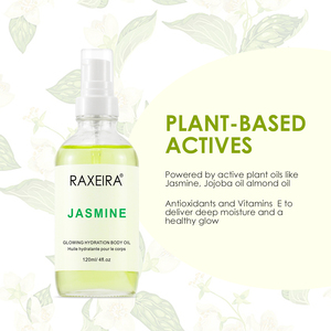 <span class=keywords><strong>Olio</strong></span> Corpo Idratante al <span class=keywords><strong>Gelsomino</strong></span> Naturale Pressato a Freddo 120ml Colore Giallo Chiaro Vitamina E Etichetta Privata Cura della Pelle Anti-invecchiamento - Product Image 3