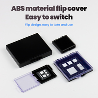 Boîte de stockage de puces antistatique ESD à auto-adhésion en ABS 75x55x15mm pour composants semi-conducteurs, boîte d'échantillons