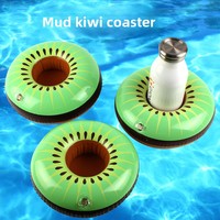 Sous-verres gonflables en PVC pour animaux aquatiques, porte-gobelets flottants gonflables, vente en gros