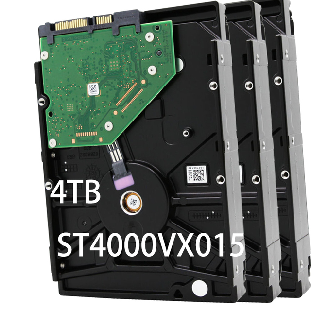 4TB ST4000VX015 ST4000VX016 HDD 3.5 SATA 3 6GB/s Internal Hard Disk Drive 24x7 Always-On Performance for Video Recording
