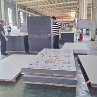 Panneau composite en aluminium massif argenté avec revêtement PE 1220x2440mm pour panneaux de plafond de hall