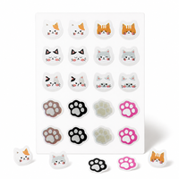 Patchs Hydrocolloïdes Décoratifs en Gros pour Boutons, Autocollants Mignons en Forme de Patte de Chat pour l'Acné, Soin des Imperfections du Visage