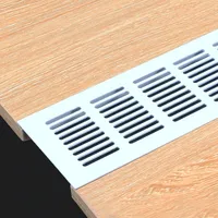 Grille de ventilation décorative en aluminium découpée au laser pour armoires de cuisine, étagères à chaussures – Fabricant OEM