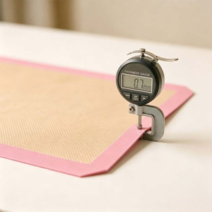Tapis de four <span class=keywords><strong>en</strong></span> <span class=keywords><strong>silicone</strong></span> avec bordure rose personnalisée, logo personnalisé, taille et style sur mesure, tapis antiadhésif renforcé de fibres de verre <span class=keywords><strong>pour</strong></span> <span class=keywords><strong>micro</strong></span>-ondes - Product Image 1