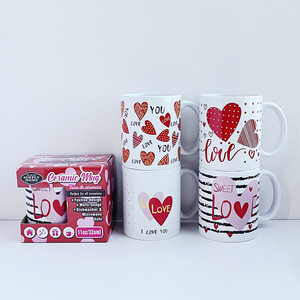 Mug en céramique Simple Home 11oz, design amour de la Saint-Valentin, passe au lave-vaisselle, tasse cadeau - Product Image 3