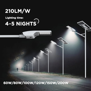 Lampadaire Solaire <span class=keywords><strong>LED</strong></span> 60W IP65 avec Poteau, Garantie Intégrale de 3 Ans - Product Image 3