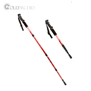 Bâton de marche Trekking Alpenstocks Style alliage d'aluminium nouvelle poignée en caoutchouc fournir <span class=keywords><strong>canne</strong></span> - Product Image 4