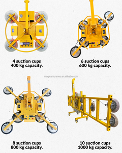 Conception robuste et haute efficacité avec 360 °   Ventouse de levage de verre à vide avec rotation et capacité de charge de 400 kg - Product Image 6