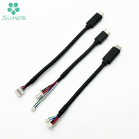 Kabel Konektor Pengisi Daya USB, Kabel USB C Tipe C Ke 2 3 4 5 6 Pin JST/Molex/Yeonho 4 Pin