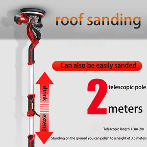 Vente en gros d'usine, <span class=keywords><strong>ponceuse</strong></span> murale à perche rétractable 1390W avec éclairage LED, ponceuses de polissage - Product Image 2