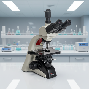 Microscope biologique trinoculaire professionnel <span class=keywords><strong>Phenix</strong></span> PH100-3A41LPL 40X-1600X à champ foncé, option médicale, pour laboratoire - Product Image 1