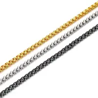 Stainless Steel Box Link Chains for Jewelry Making Necklace