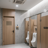Panneau de séparation de toilette imperméable personnalisé Panneaux en nid d'abeille en aluminium avec un ensemble complet d'accessoires