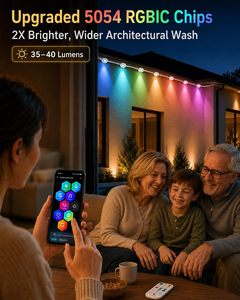 Excellent produit : Lumière extérieure permanente de Noël 12V 30MM, étanche, avec contrôleur Wi-Fi intelligent, rail en aluminium IP68 - Product Image 3