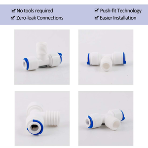 วาล์วสามทาง 1/4 นิ้ว ข้อต่อเร็ว ท่อพลาสติก ข้อต่อท่อน้ำ - Product Image 4