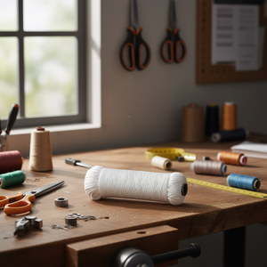 Cordel de Poliéster Blanco Diamante Fiero de 4 mm x 30 m, Caja de 9 Unidades, Lazos Resistentes de Primera Calidad para Decoración y Uso Casual - Product Image 2