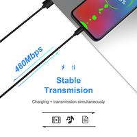 Kabel Listrik OEM USB 2.0 Micro USB Jantan ke Jantan, Panjang 3 Kaki