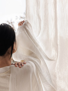 <span class=keywords><strong>Tende</strong></span> Filtranti ZSTARR in Tessuto Bianco con Riflessi Argentati per Soggiorno e <span class=keywords><strong>Camera</strong></span> <span class=keywords><strong>da</strong></span> <span class=keywords><strong>Letto</strong></span>, Luce Soffusa Classica per la Casa - Product Image 1