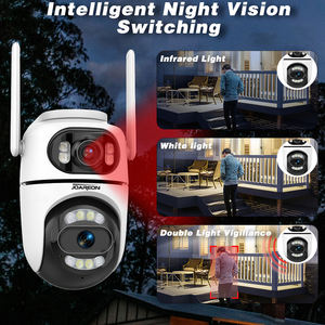 كاميرا JOAREON الجديدة ICSee بدقة 4 ميجابكسل وعدسة مزدوجة PTZ IP للاستخدام الخارجي مقاومة للماء مع واي فاي 2.4 جيجاهرتز ورؤية ليلية ملونة للأمن المنزلي - Product Image 5