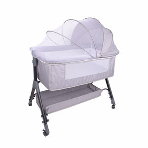 Lit bébé <span class=keywords><strong>pliable</strong></span> <span class=keywords><strong>à</strong></span> prix avantageux 2025 avec ensemble de literie en tissu de lin 300D et cadre en métal certifié EN716 - Product Image 6