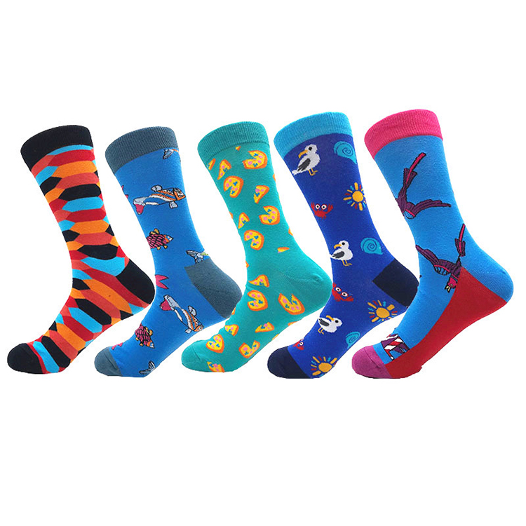 Custom Cute Fashion Tube Cotton Socks Funny Mens Designer Socks wholesale
