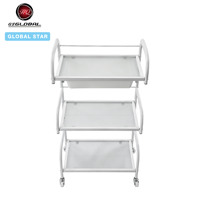 Chariot de soins de beauté à roulettes, chariot de rangement multi-niveaux pour centre de beauté