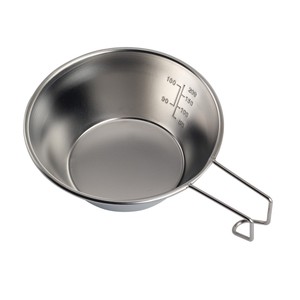 Taza Sierra de Acero Inoxidable para Exteriores, Tazón Portátil para Camping con Escala de Medición y Asa de Alambre para Excursiones, Picnic, Café y Té - Product Image 1