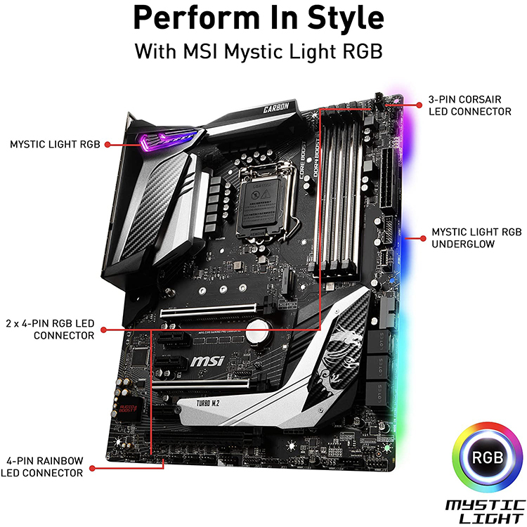 MSI MPG Z390 GAMING PRO CARBON AC LGA 1151 (300シリーズ