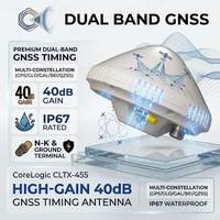 Antena GNSS de Doble Frecuencia GPS L1 L5 BeiDou B1 B2a Galileo E1 E5a IP67, Antena Receptora de Señal de Sincronización para Exteriores