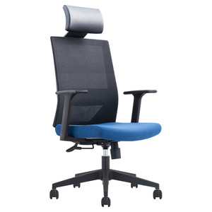 Cómoda silla de oficina ejecutiva negra con reposabrazos recto Silla de respaldo alto de oficina con ruedas en color negro de lujo - Product Image 6