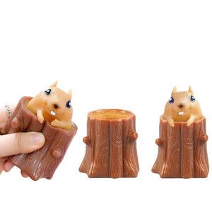 Hot Sale Soft <b>Fidget</b> Compression Squirrel Push Pop Bubble Sensory Toys <b>Pack</b> Squeezing Anti-stress - Product Image 3