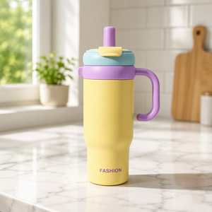 Vaso Térmico Personalizado con Logotipo, 850 ml, Acero Inoxidable, Portátil, para Auto, Doble Aislamiento al Vacío, para Bebidas Frías y Calientes, con Asa - Product Image 5