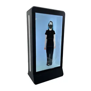 75英寸人体尺寸3D展示柜透明液晶触摸屏全息盒透明液晶展示盒