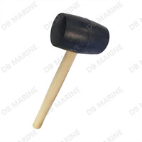 Marteau en caoutchouc miniature de qualité industrielle IMPA 612751 avec manche (46 mm X 310 g multifonctionnel)