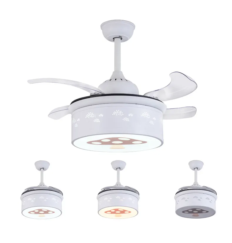 modern energy saving chandeliers indoor kids room pendant ceiling lighting and fan combo chandelier ceiling fan with DC motor