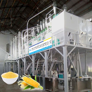 Usine complète de mouture de maïs électrique 50t/24h automatique avec dégermeur et moulin à rouleaux pour la farine d'ugali - Product Image 2