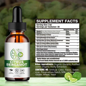 Extrait pur de bergamote en gouttes OEM, formule premium de bergamote pour un soutien naturel du cholestérol à base de bergamote - Product Image 3