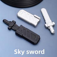 Pedang Gergaji Logam Warhammer 40k, Pedang Mini EDC, Mainan Penghilang Stres untuk Dewasa, Koleksi Mini, Hadiah