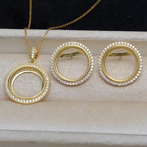 WENCHI S925 Argent Ensemble de supports pour boucles d'oreilles ronds 14,5 mm, composants de bijoux vides à fond plat pour perles et coquillages - Product Image 5