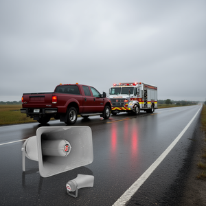 Haut-parleur de sonorisation extérieur 6 x 10 20 Watt RMS 8 Ohm étanche sirène de véhicule - Product Image 2