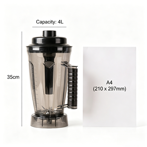 Mixeur Électrique Commercial et Domestique Robuste 9500W, Bouton Poussoir, Multifonction 8-en-1, 5+ Vitesses, pour Broyer la Glace, Jus et Viande - Product Image 6